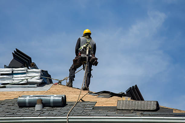 Professional Flat Roof Repair technician working in Godwin, NC